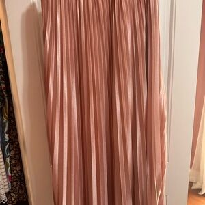 SHEIN Shimmering Blush A-Line Skirt